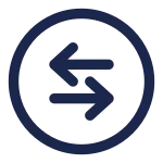 Round Sort Horizontal SVG Icon